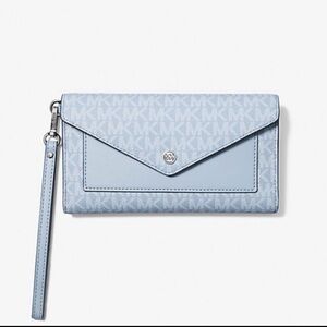 Michael Kors Jet Set Large Signature Logo Envelope Wristlet